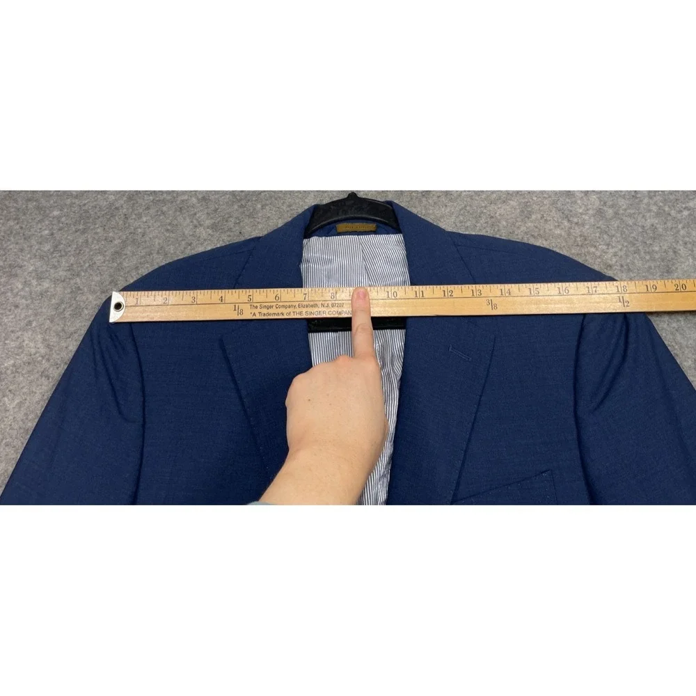 Brooks Brothers Explorer Regent Fit Blazer Sport Coat Jacket Mens 38S Blue Wool